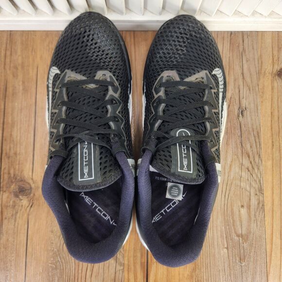 Nike Metcon 6 Training Shoes Mens Size 9 Black Grey Mesh Gym Sneakers CK9388-010
